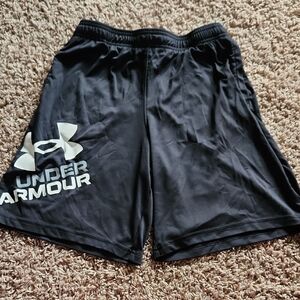 Under Armour Boy's Black Athletic Shorts
